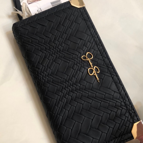 Jessica Simpson Large Frankie Bifold Wallet Color Meteorite Woven Pattern NWT - Picture 14 of 15